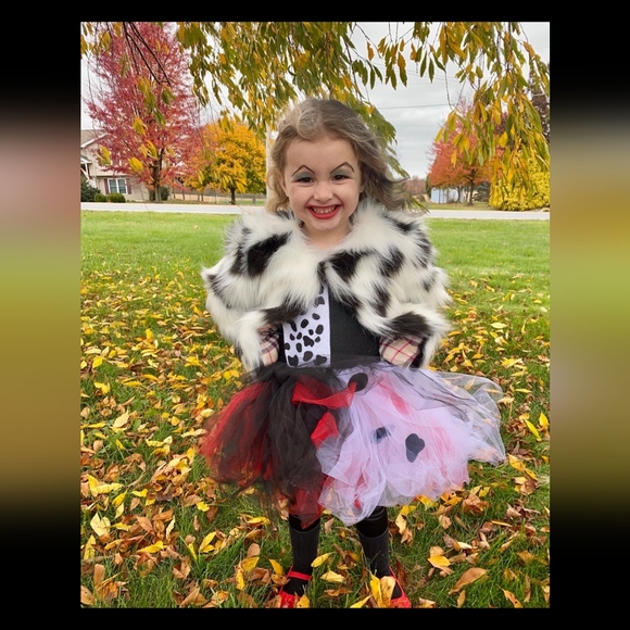 * Cruella De Vil 4T costume, ordered from a boutique, see pictures.